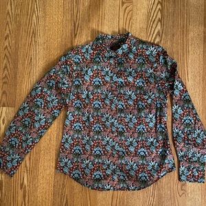 Liberty for J. Crew button down size 8